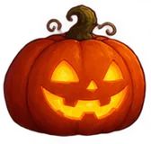 A smiling Halloween pumpkin from Bat Catcher